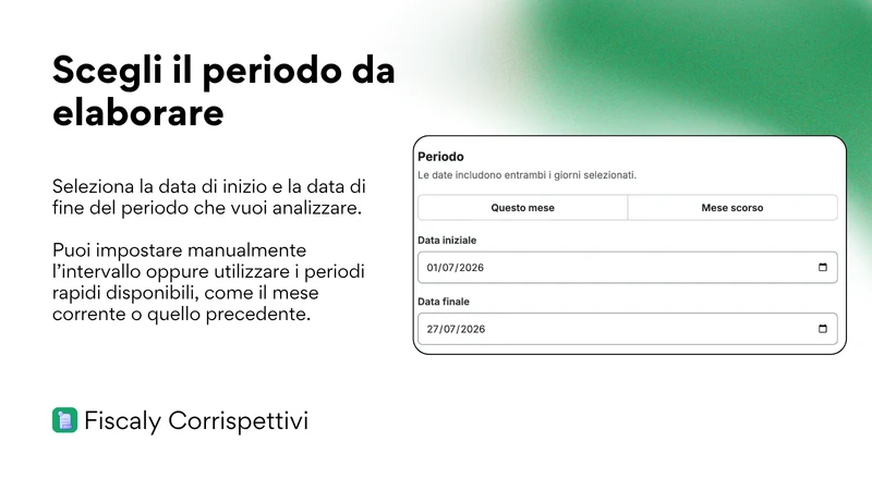 Fiscaly Corrispettivi