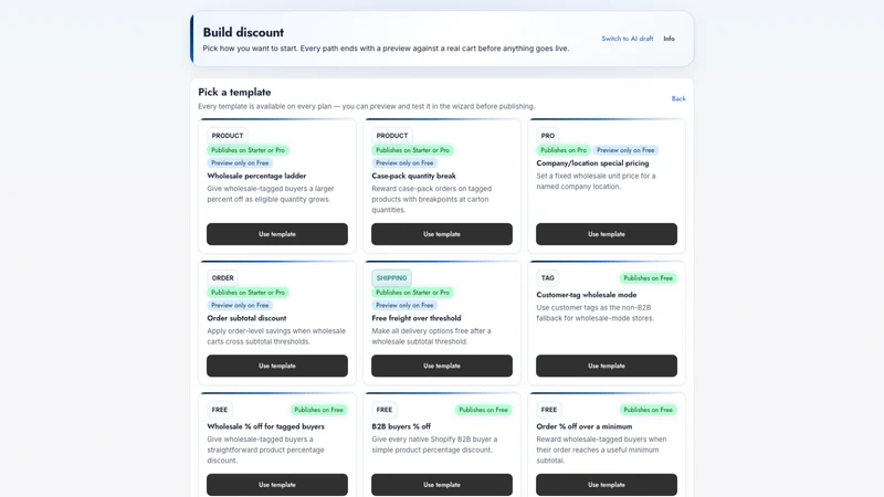 Checkout AI: B2B Discounts