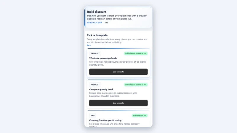 Checkout AI: B2B Discounts