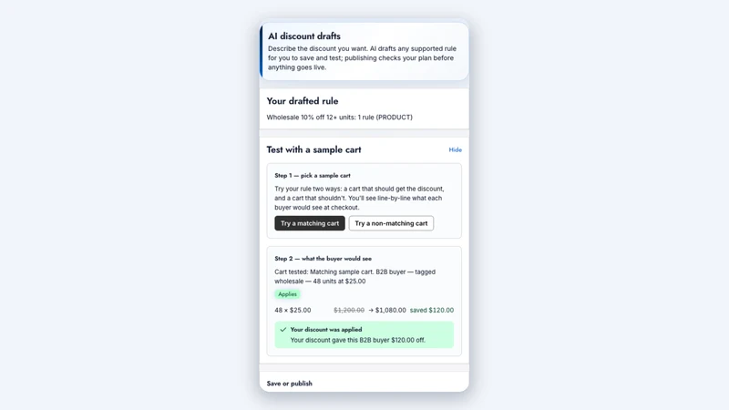 Checkout AI: B2B Discounts