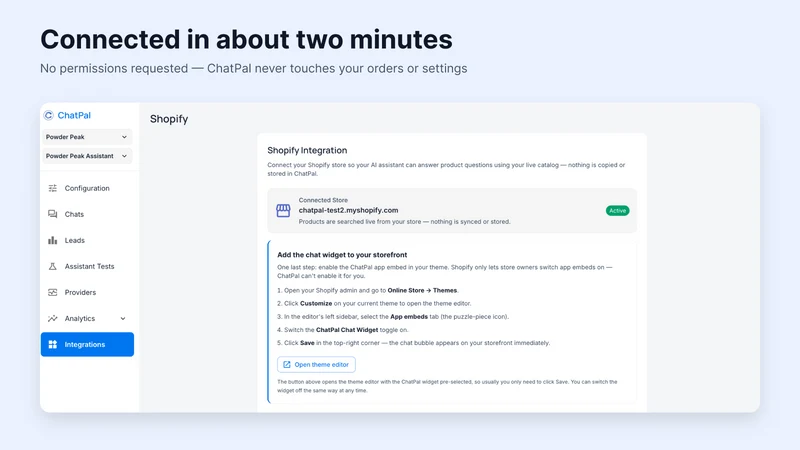 ChatPal — AI Sales Chatbot