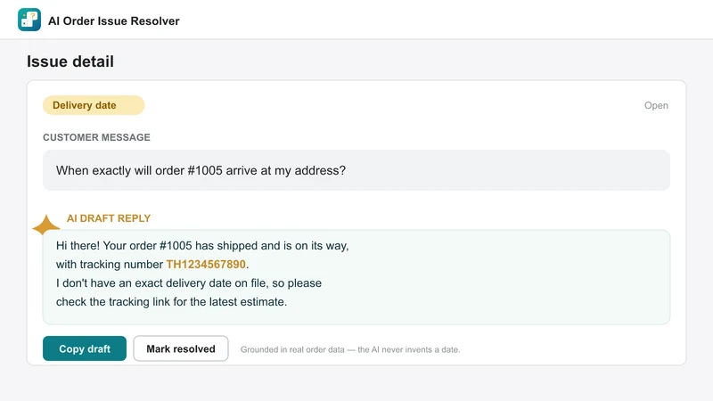 Reslo: AI Order Replies