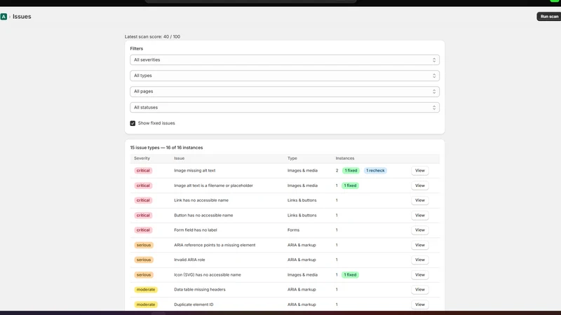 AbleFix: WCAG Audit & Fixes