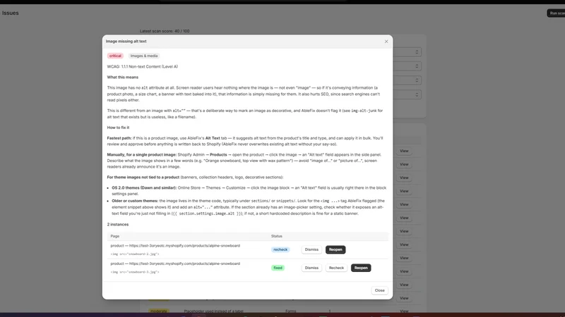 AbleFix: WCAG Audit & Fixes