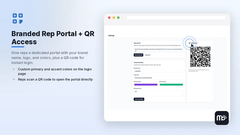 B2B Rep Portal & Quotes