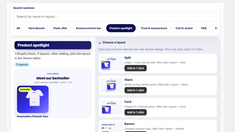 Amazing Sections ‑1Click Theme