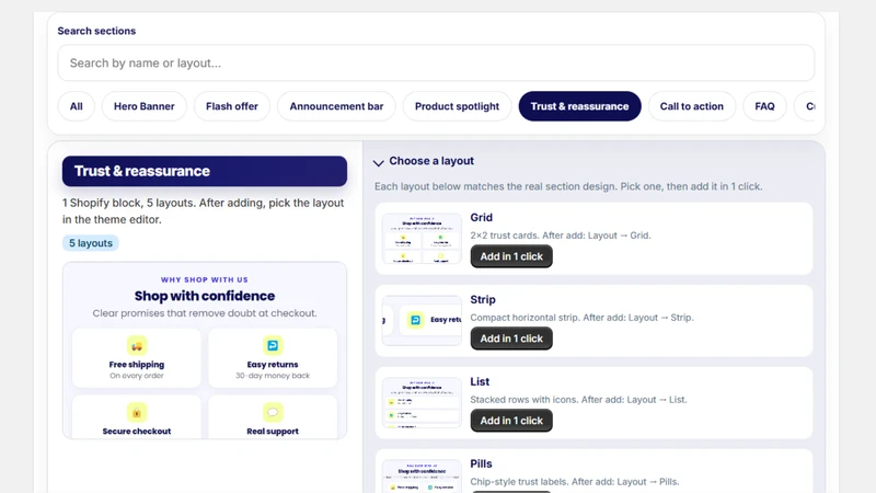 Amazing Sections ‑1Click Theme
