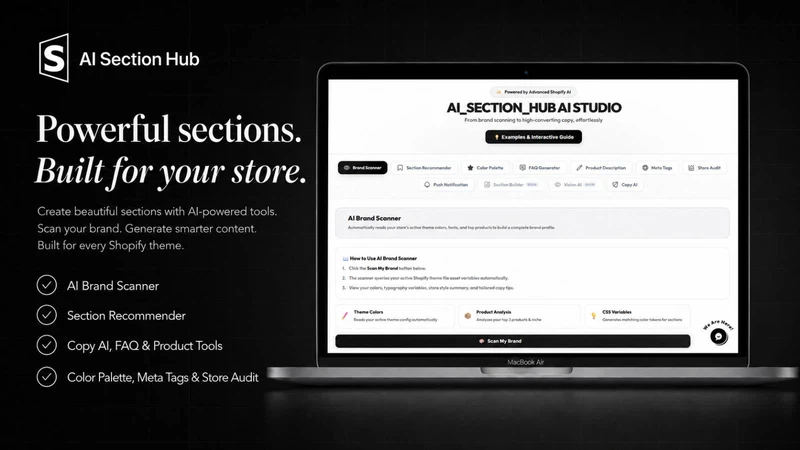 AI Section Hub: Theme Sections