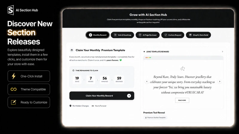 AI Section Hub: Theme Sections