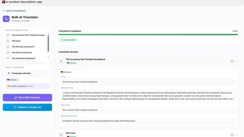 AI Product Description Maker