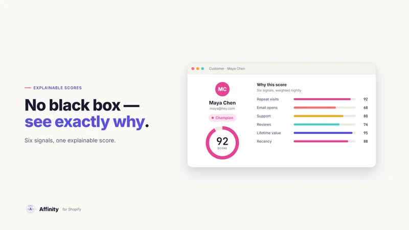 Affinity ‑ Customer Scoring