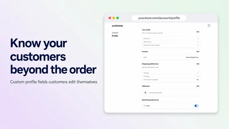 Fieldly: Account Form Fields