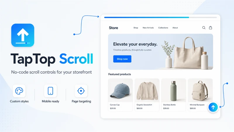 Nezify ‑ TapTop Scroll