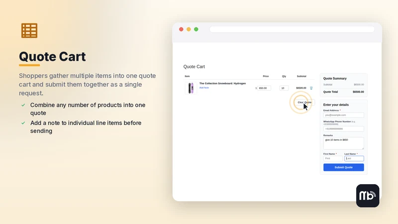 Smart Quote and RFQ Manager