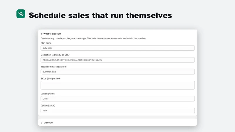 Sale Scheduler: Auto Discounts