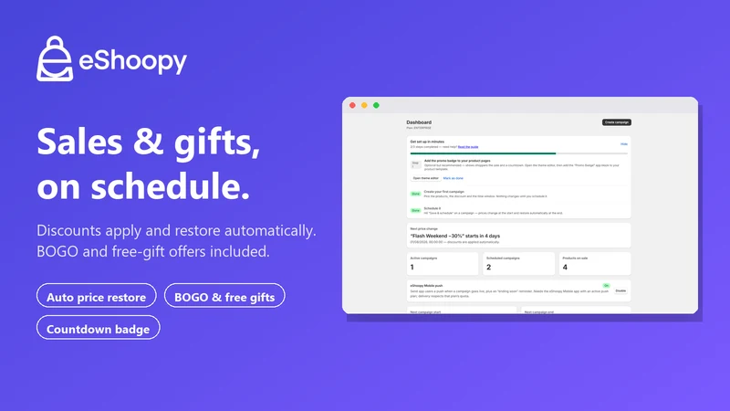 eShoopy Promo Scheduler