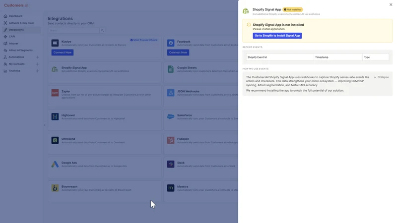 Customers.ai Signal App