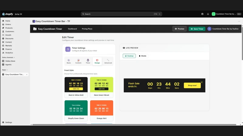 Easy Countdown Timer by TF