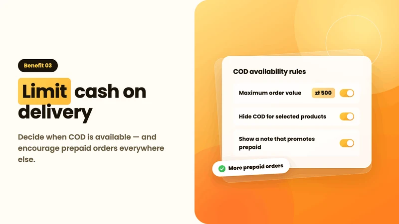 Banana: COD & Checkout Rules