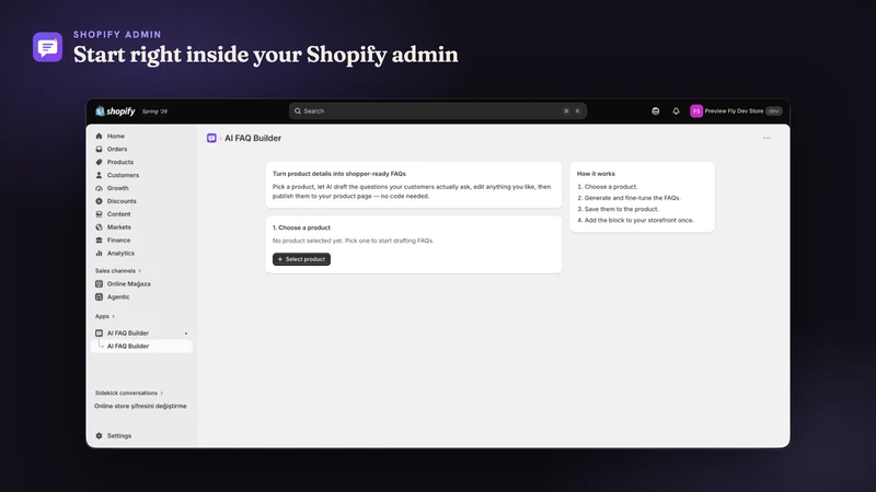 PreviewFly ‑ AI FAQ Builder