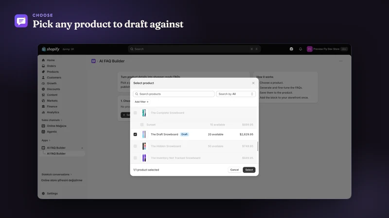 PreviewFly ‑ AI FAQ Builder