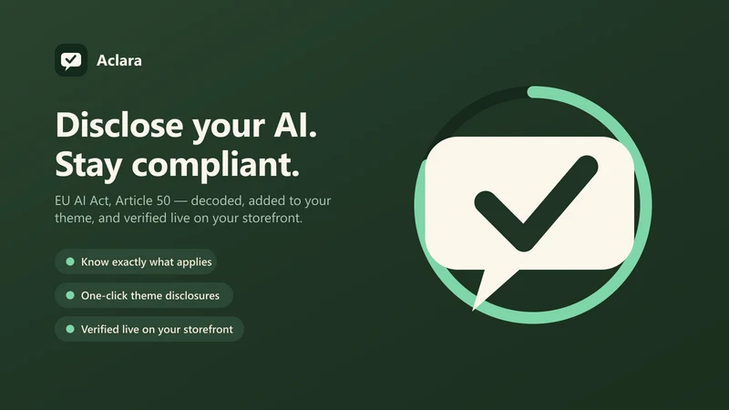 Aclara: AI Act Disclosures