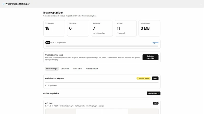 WebP Image Optimizer