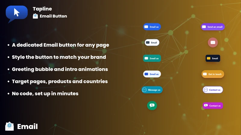 Tapline: Email Contact Button