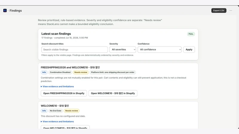 StackLens: Discount Monitor