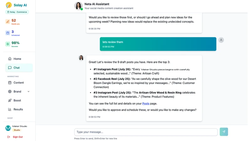 Solay: AI shop & marketing