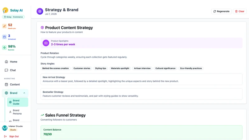 Solay: AI shop & marketing
