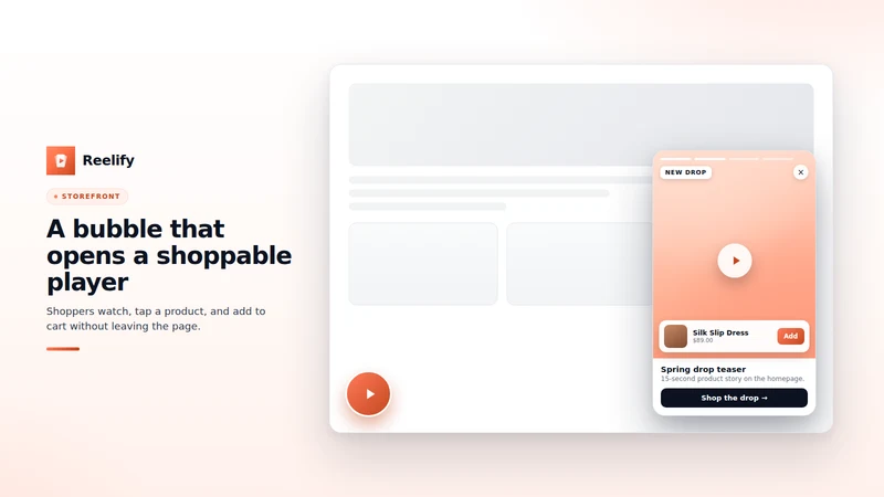 Reelify‑Shoppable Videos Reels