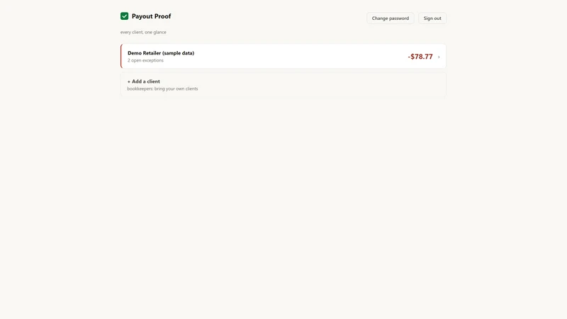 Payout Proof