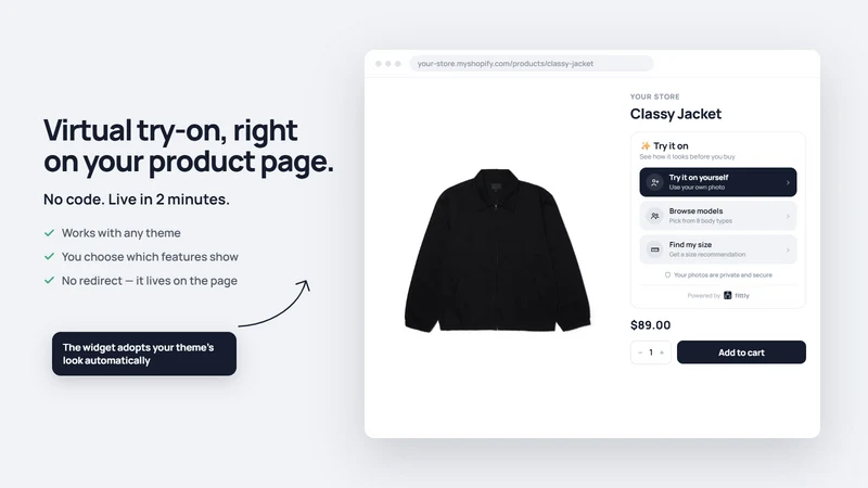 Fittly: Try‑On & Size Guide