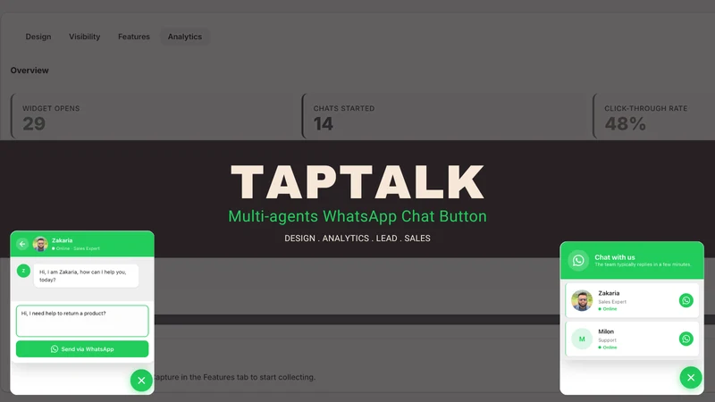Taptalk ‑ Multi Agent WhatsApp