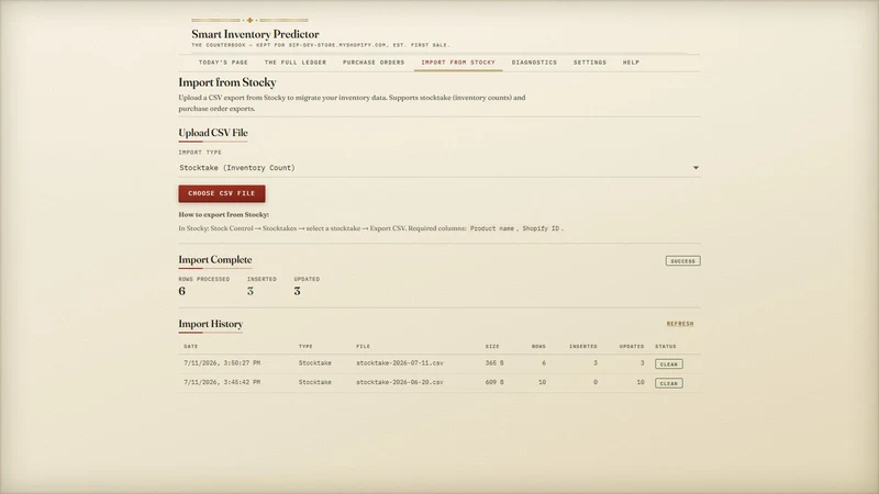 Smart Inventory Predictor
