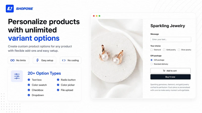 ShopOne Product Options