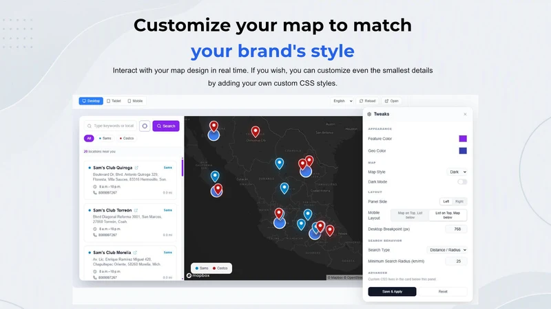 XTMaps ‑ Store Locator