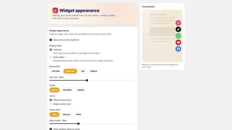 Iconfy ‑ Social Tool