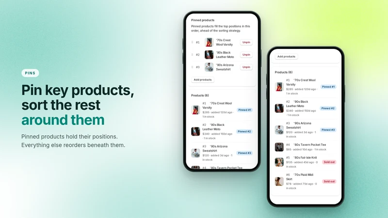 SF Hide Out of Stock & Sort
