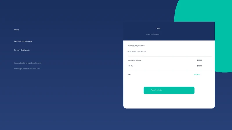 Recivo: Branded Email Receipts