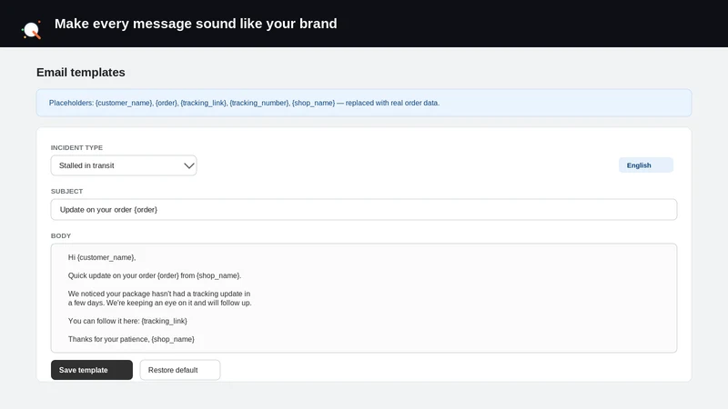 Qonoro Shipping Triage