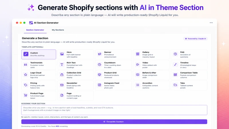 Qlix: Theme Sections