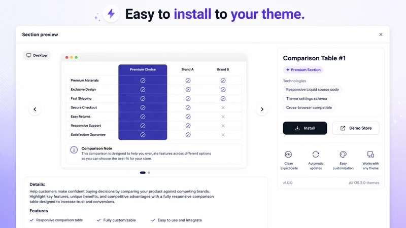 Qlix: Theme Sections
