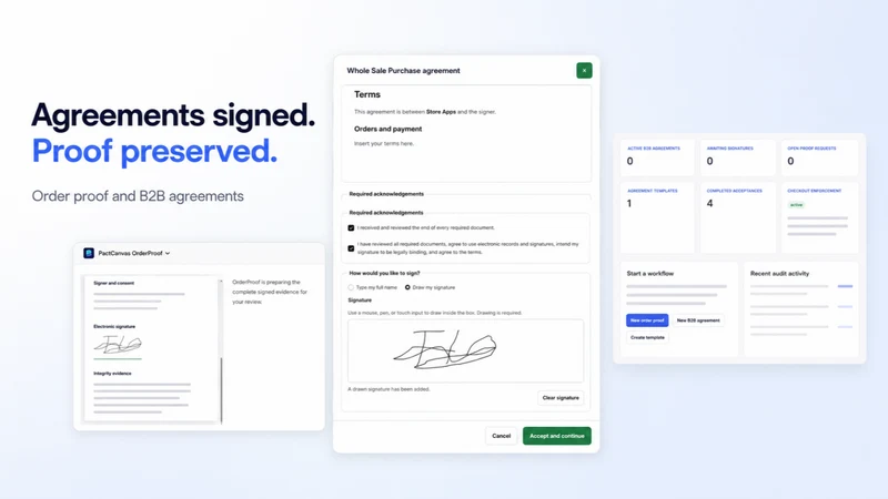 Order Agreement Sign & Proof