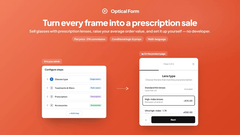 GetOptical ‑ Optical Form