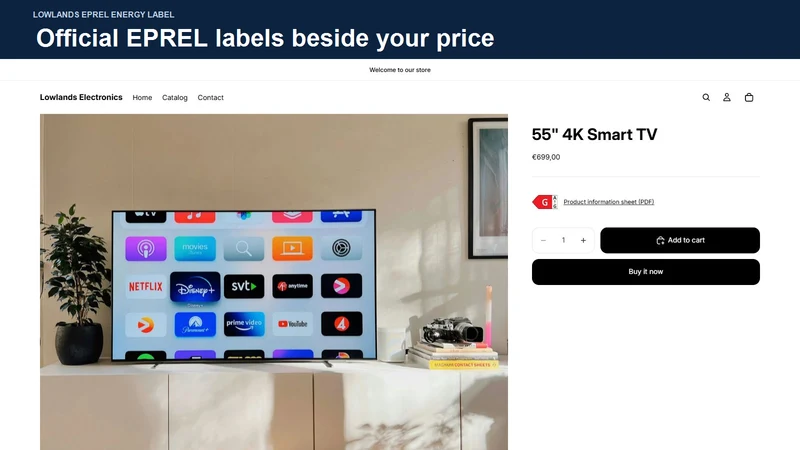 Lowlands EPREL Energy Label