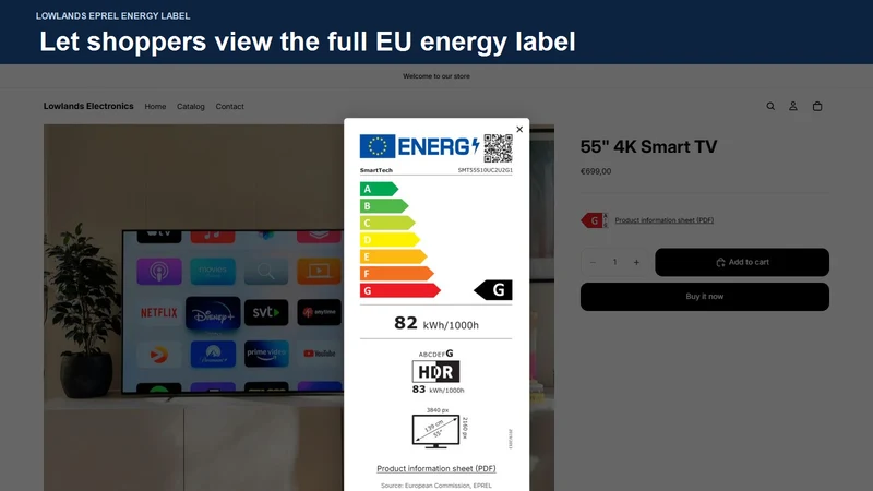 Lowlands EPREL Energy Label