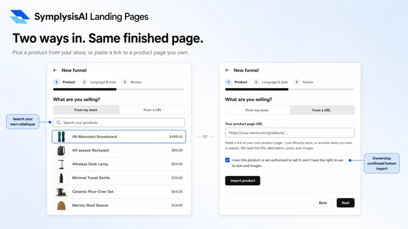 SymplysisAI Landing Pages
