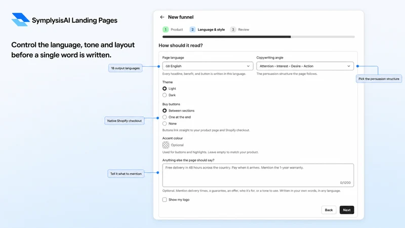 SymplysisAI Landing Pages